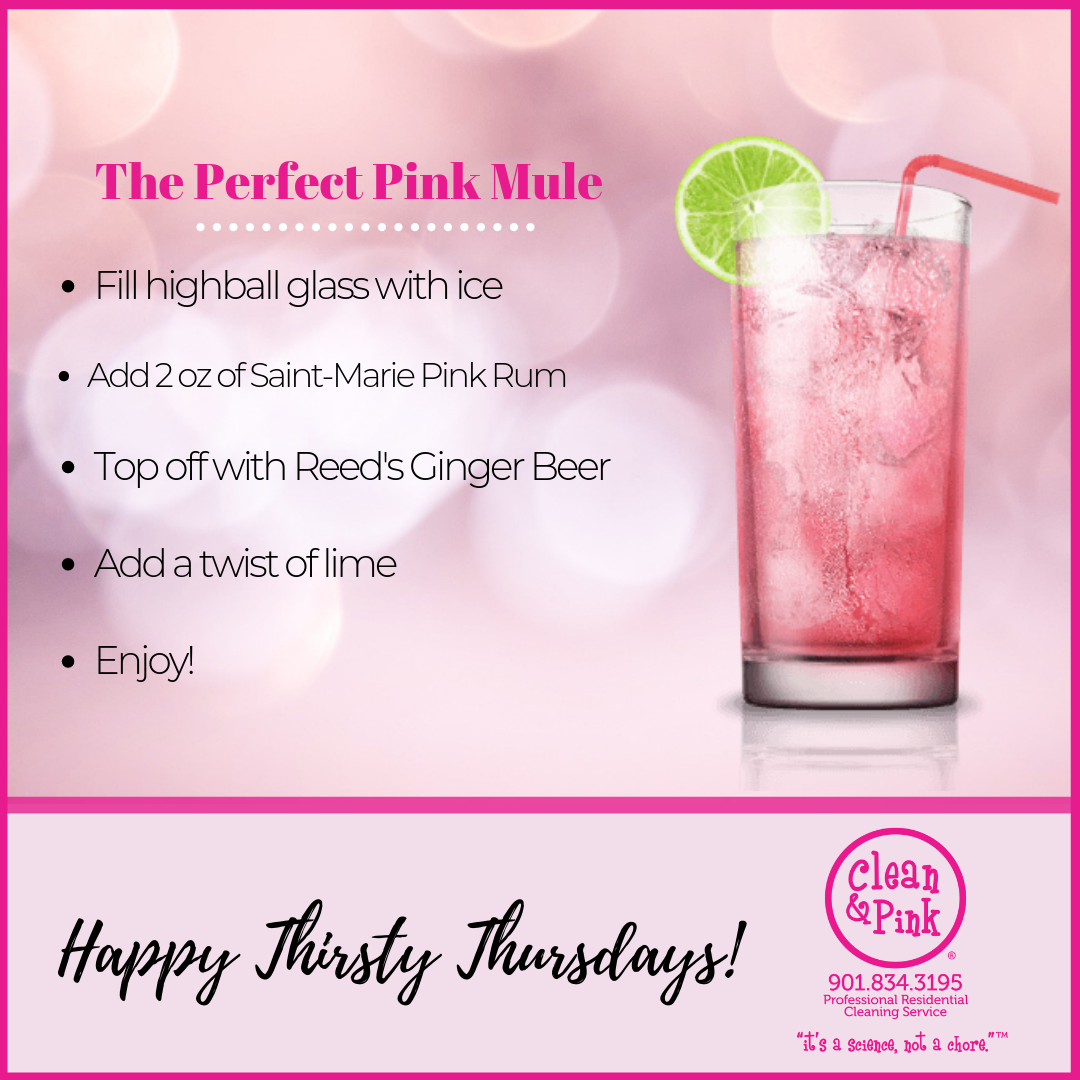 The Perfect Pink Mule Residential Cleaning Clean & Pink